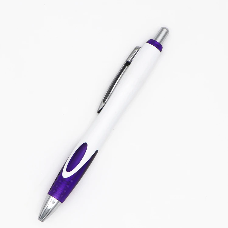 Promotional cheap plastic push ballpoint pen customized  logo